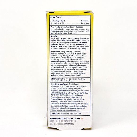 Seaweed Bath Co Invisible Mineral Sunscreen SPF 50 1.7 fl oz / 50 ml NIB - Picture 5 of 9